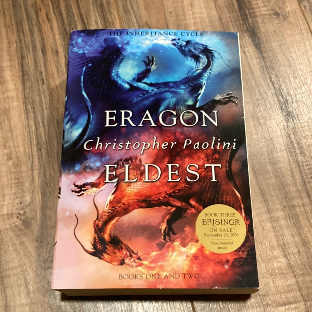 Dragon and Eldest books one and two the inheritance cycle ~ used paperback book